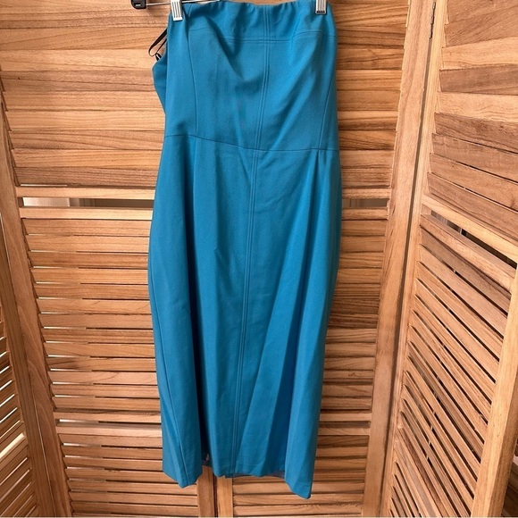 Black Halo Aqua Olsen sheath dress in blue size 12 - Picture 3 of 7